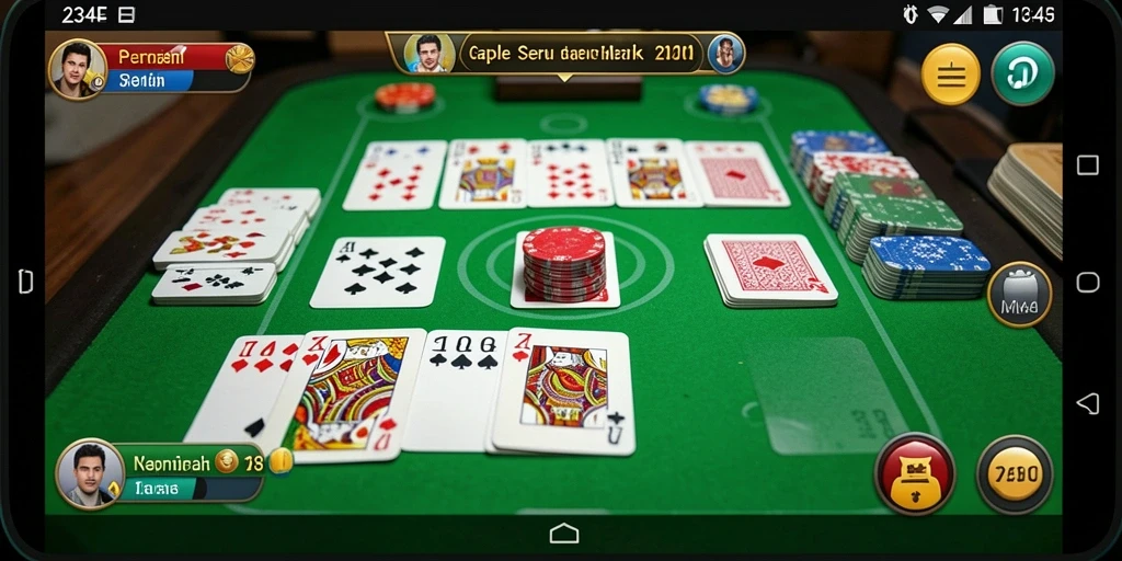Gameplay seru Gaple di aplikasi 234E.