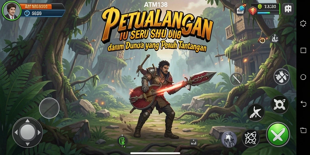 Tampilan gameplay ATM138 menampilkan aksi petualangan yang mendebarkan.