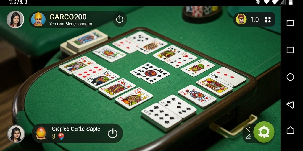 Tampilan gameplay Gaple yang mendebarkan di GARCO200.