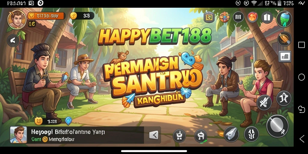 Tampilan bermain <strong>HAPPYBET188</strong> yang penuh warna dan menarik.