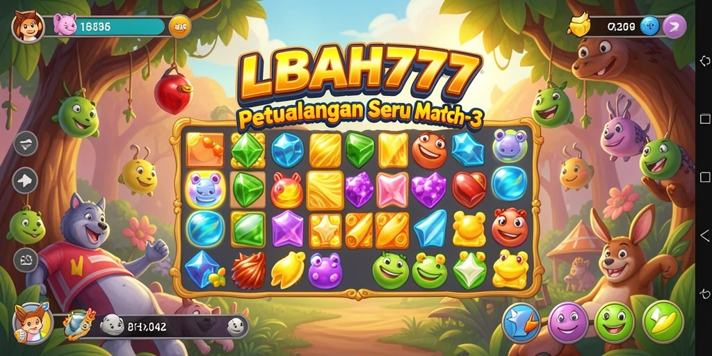 Tangkapan layar menunjukkan gameplay seru dan menantang dari LEBAH777.