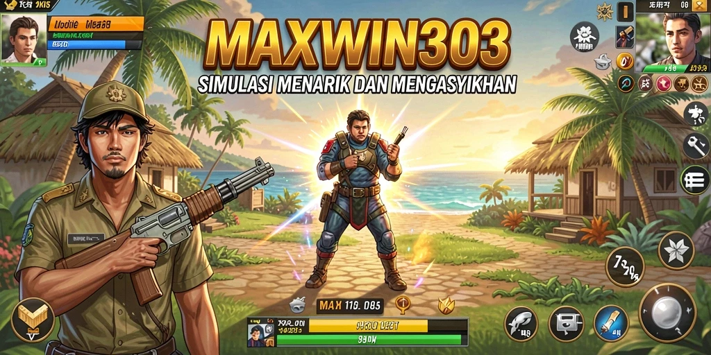 Tangkapan layar gameplay <strong>MAXWIN303</strong> menampilkan aksi simulasi yang mendebarkan.