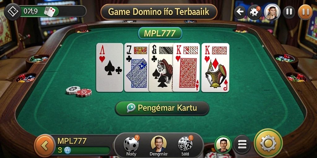 Tampilan gameplay Domino yang mengasyikkan di MPL777.