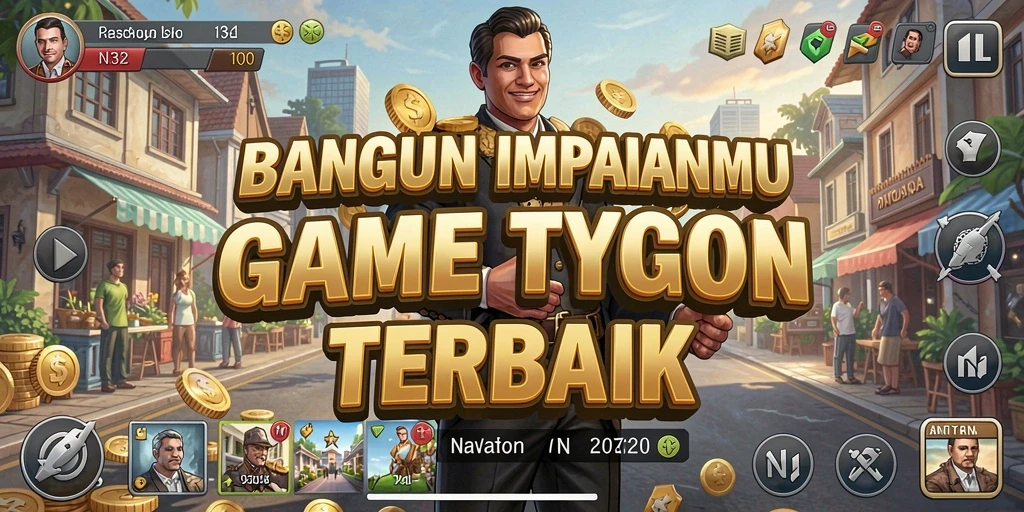 Tampilan screenshot utama N32 dengan gameplay Tycoon yang menarik.