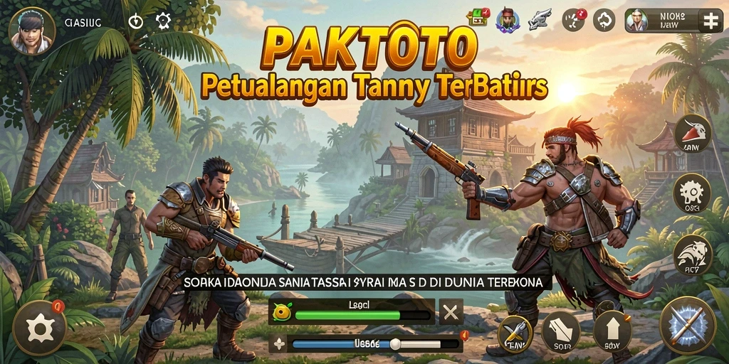 Screenshot gameplay PAKTOTO menampilkan petualangan seru dalam dunia terbuka.