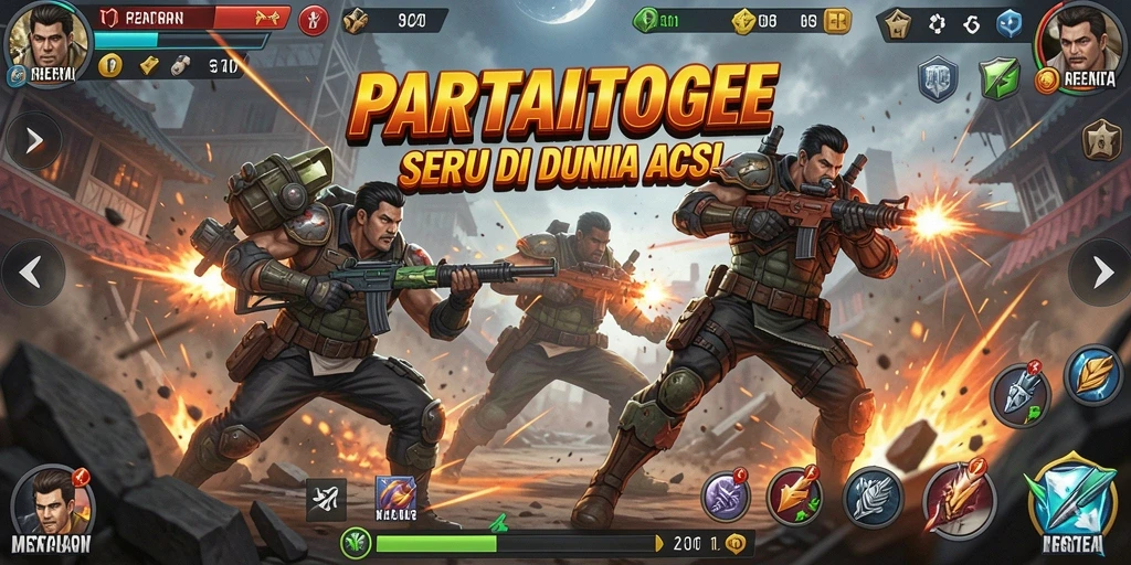Tangkapan layar menunjukkan aksi seru dalam PARTAITOGEL.
