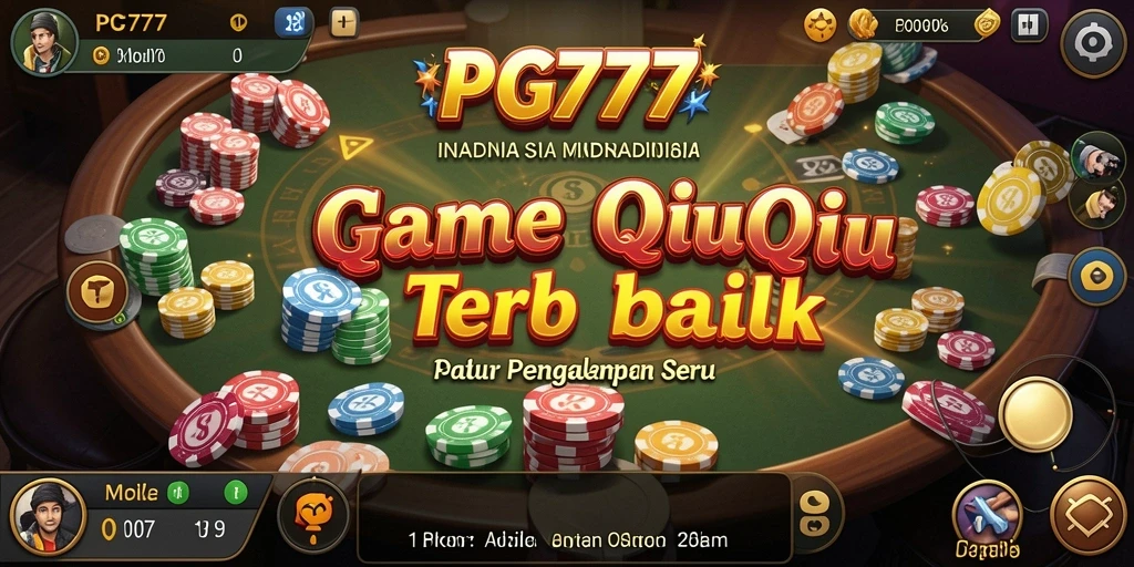 Screenshot PG777 menampilkan suasana gameplay QiuQiu yang mendebarkan.