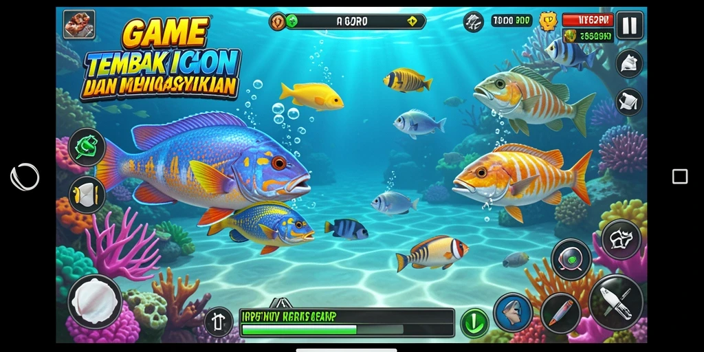 Screenshot RP62RP menunjukkan gameplay Tembak Ikan yang seru dan mengasyikkan.