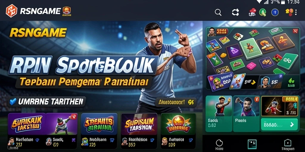 Tampilan gameplay RSNGAME dengan fitur Sportsbook yang menarik.