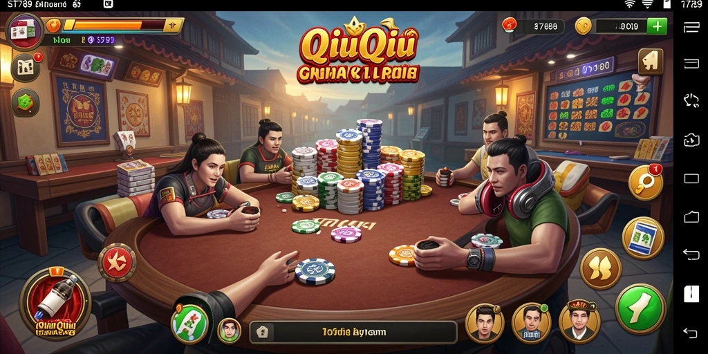 Tampilan gameplay QiuQiu ST789 yang menarik dan mendebarkan.