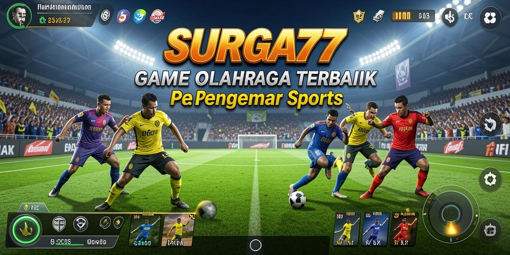 Tampilan gameplay <strong>SURGA77</strong> yang mengesankan dengan aksi olahraga seru.