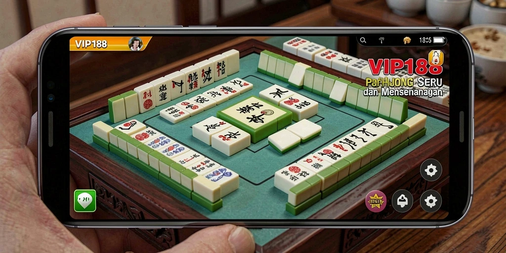 Tampilan permainan Mahjong dalam VIP188 yang menarik dan menyenangkan.